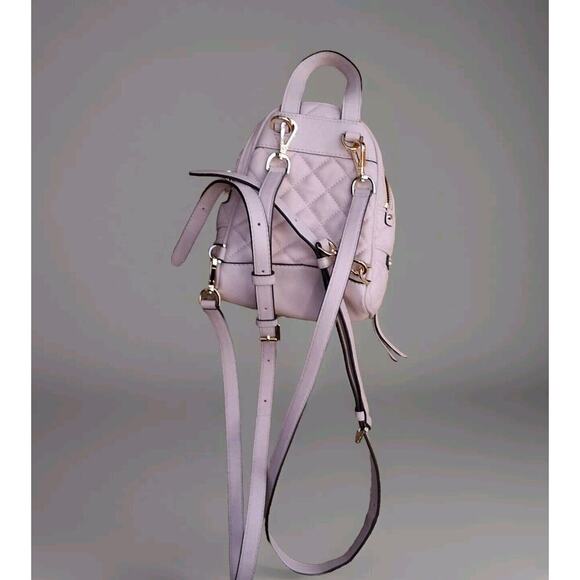 MICHAEL KORS RHEA ZIP XS MESSENSGER BACKPACK QUILT IN BLOSSOM PINK DETACH STRAP - Picture 2 of 10
